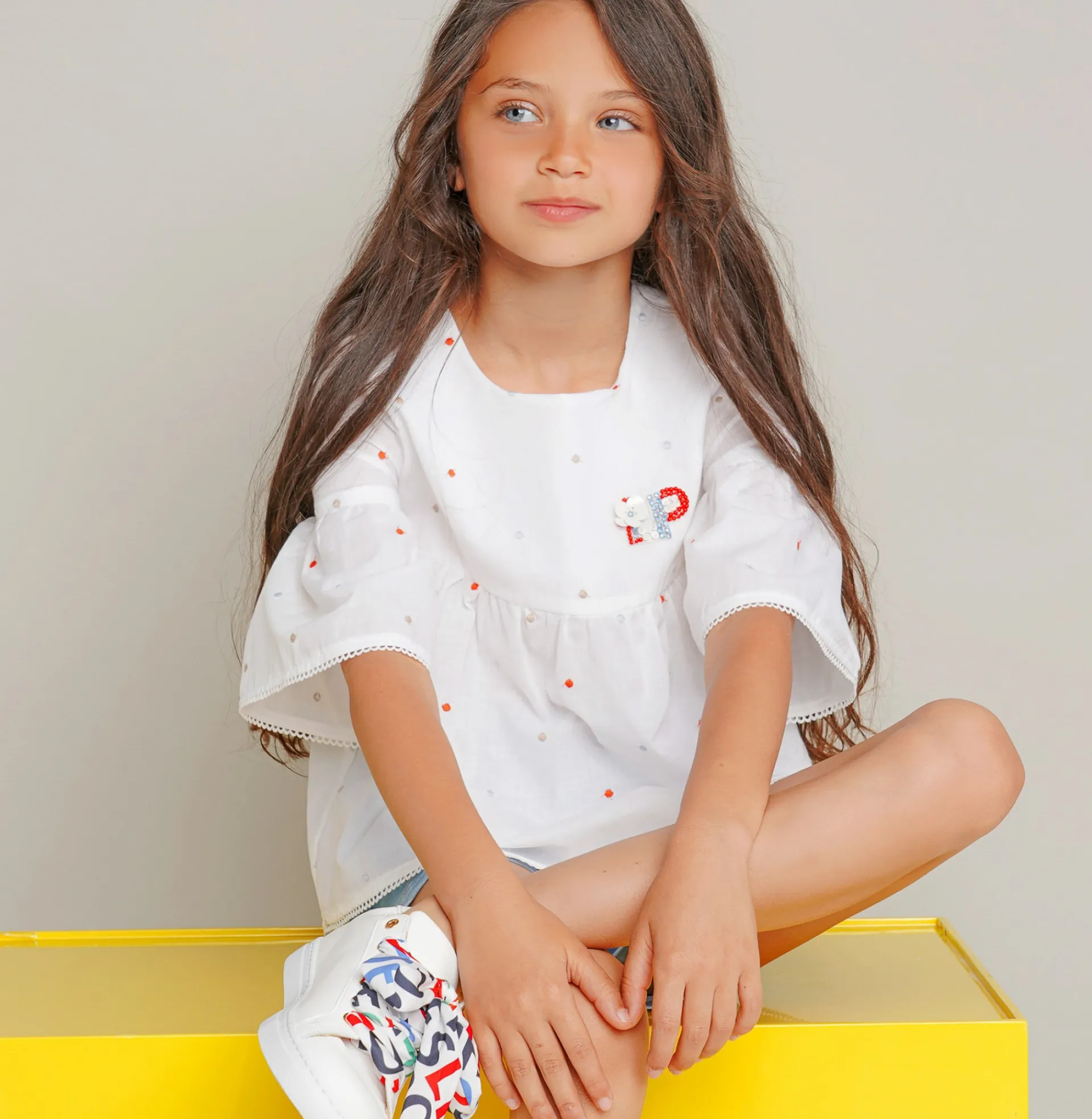 Discount LION OF PORCHES Blusa com Pontinhos 001 Branco