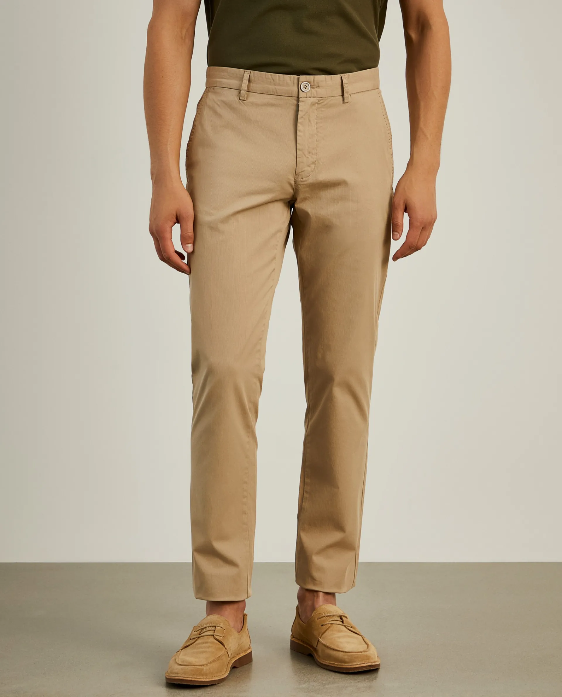 Outlet LION OF PORCHES Calças chino slim fit 053 Bege