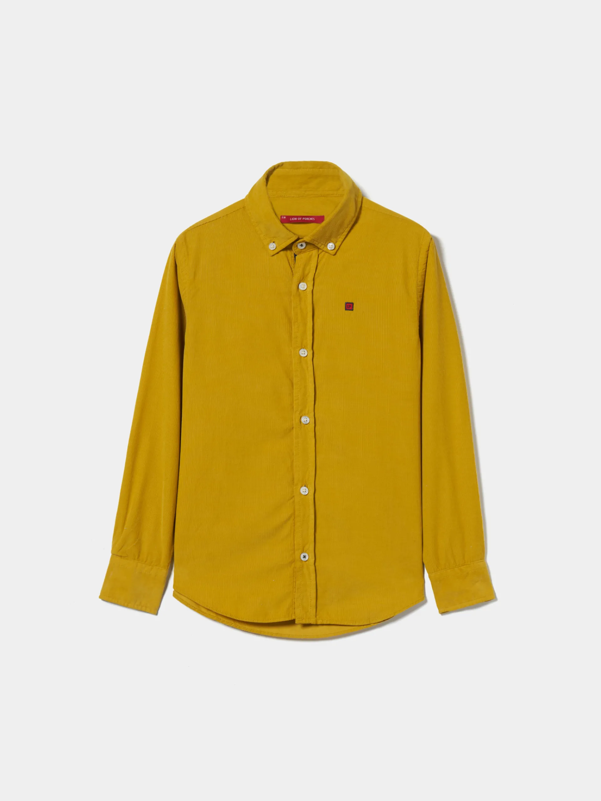 Hot LION OF PORCHES Camisa de bombazine 175 Amarelo Palha