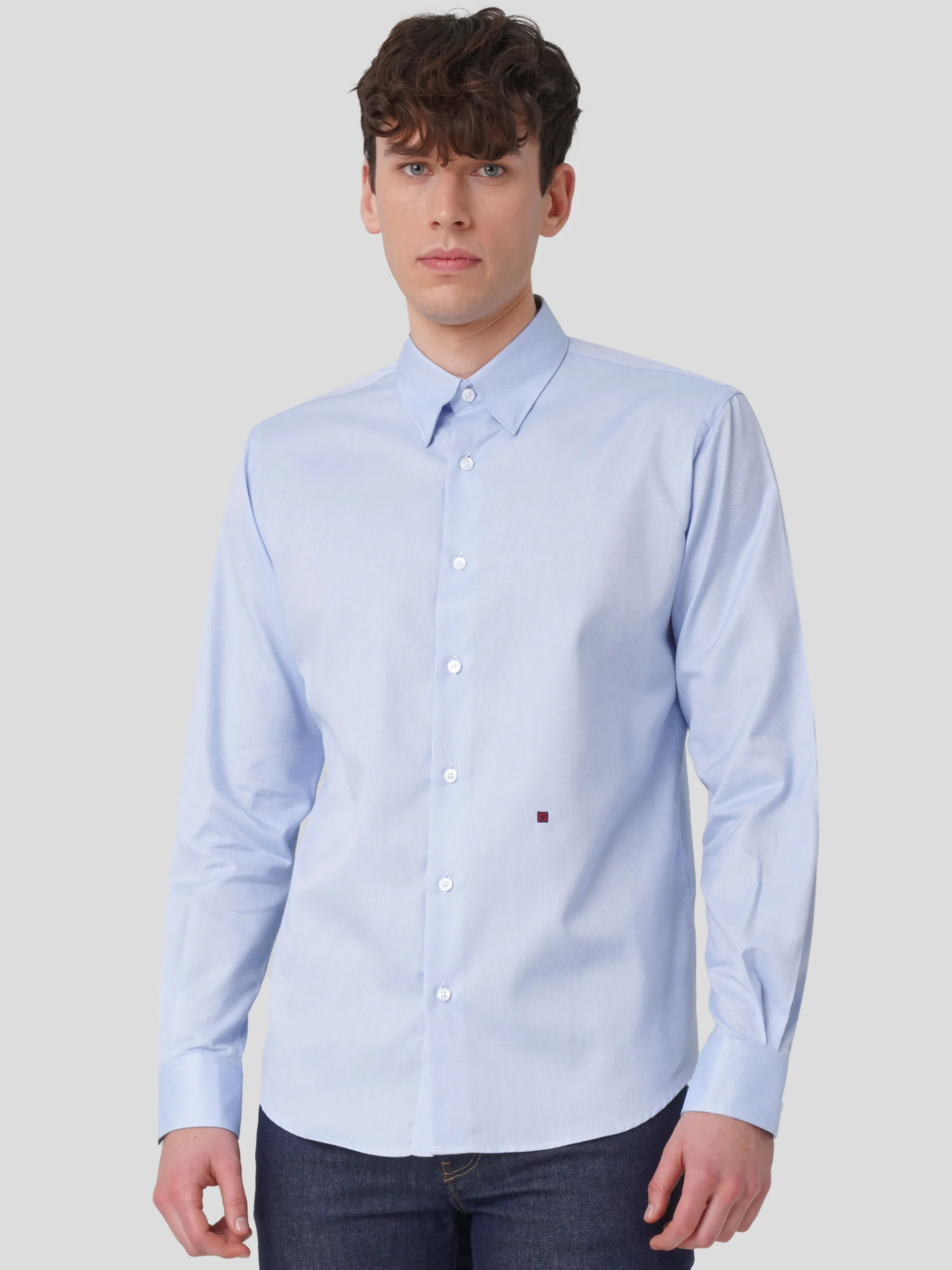 Store LION OF PORCHES Camisa oxford regular fit 510 Azul Claro