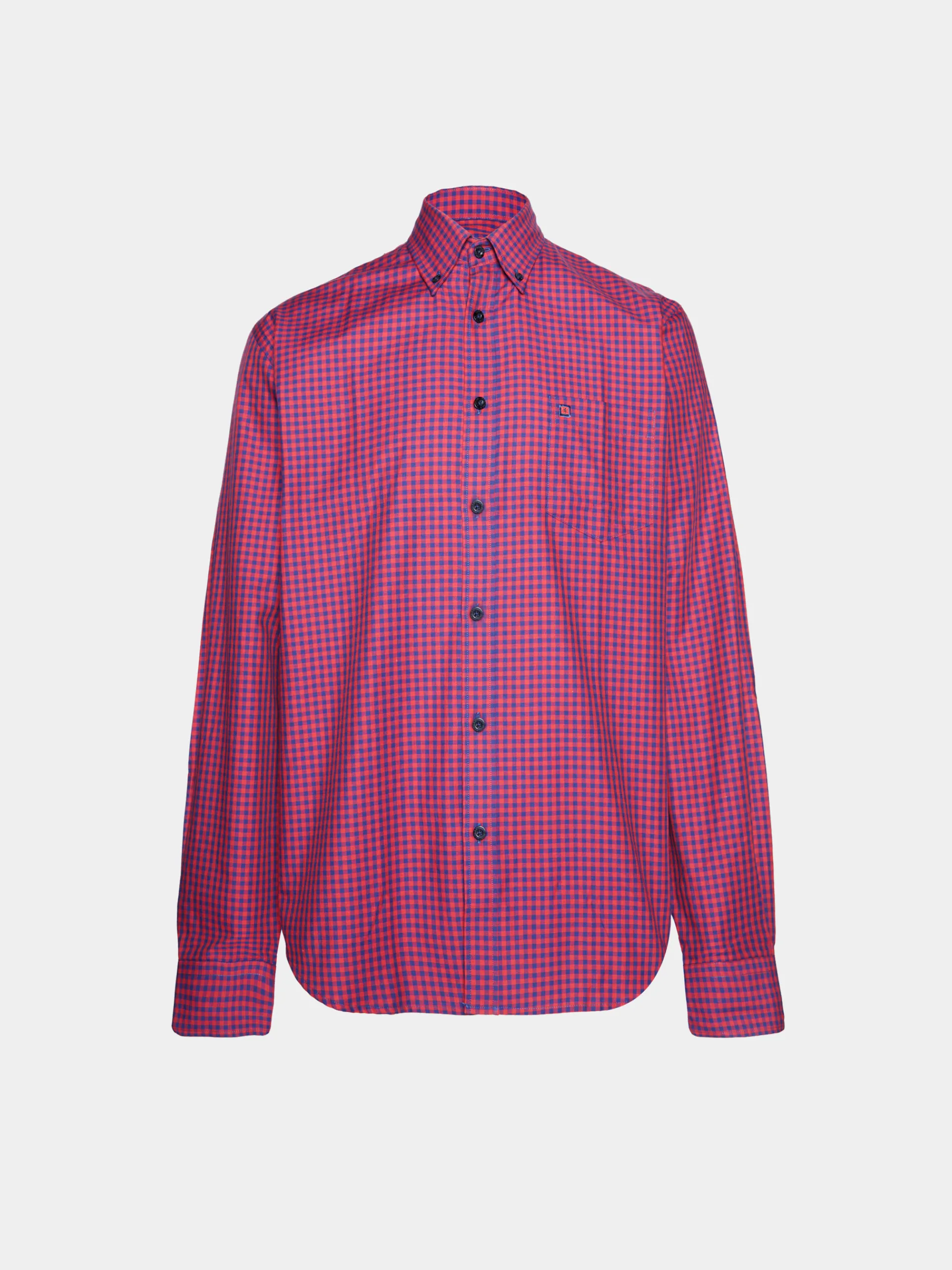 Sale LION OF PORCHES Camisa regular fit aos quadrados 365 Vermelho