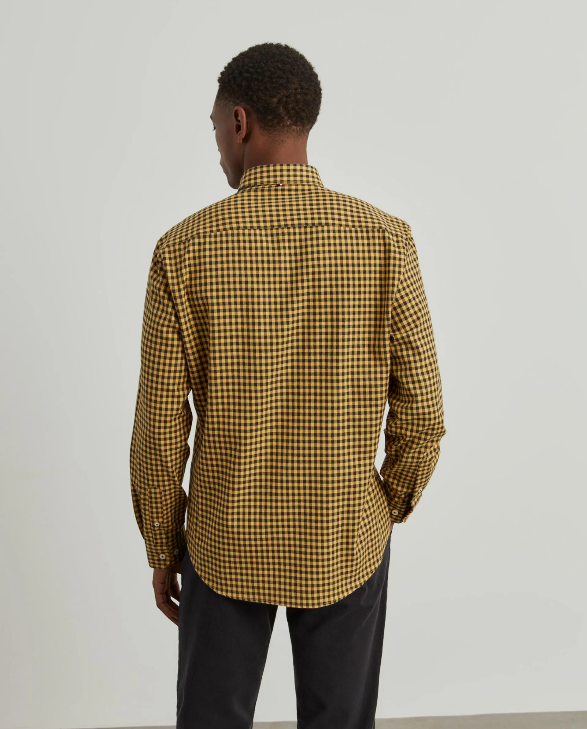 Flash Sale LION OF PORCHES Camisa Slim Fit 175 Amarelo Palha