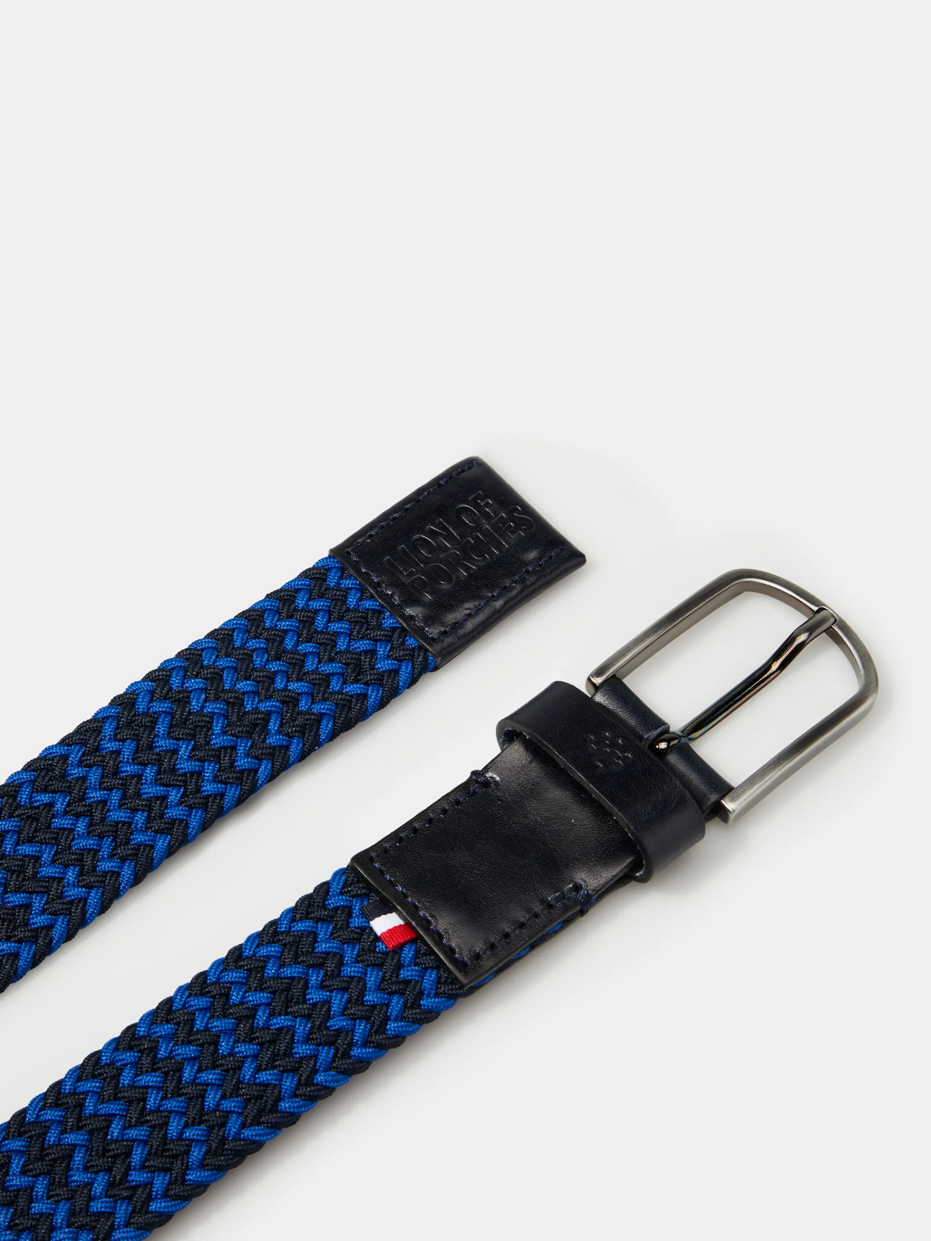 Fashion LION OF PORCHES Cinto com entrançado elástico bicolor 573 Azul Royal