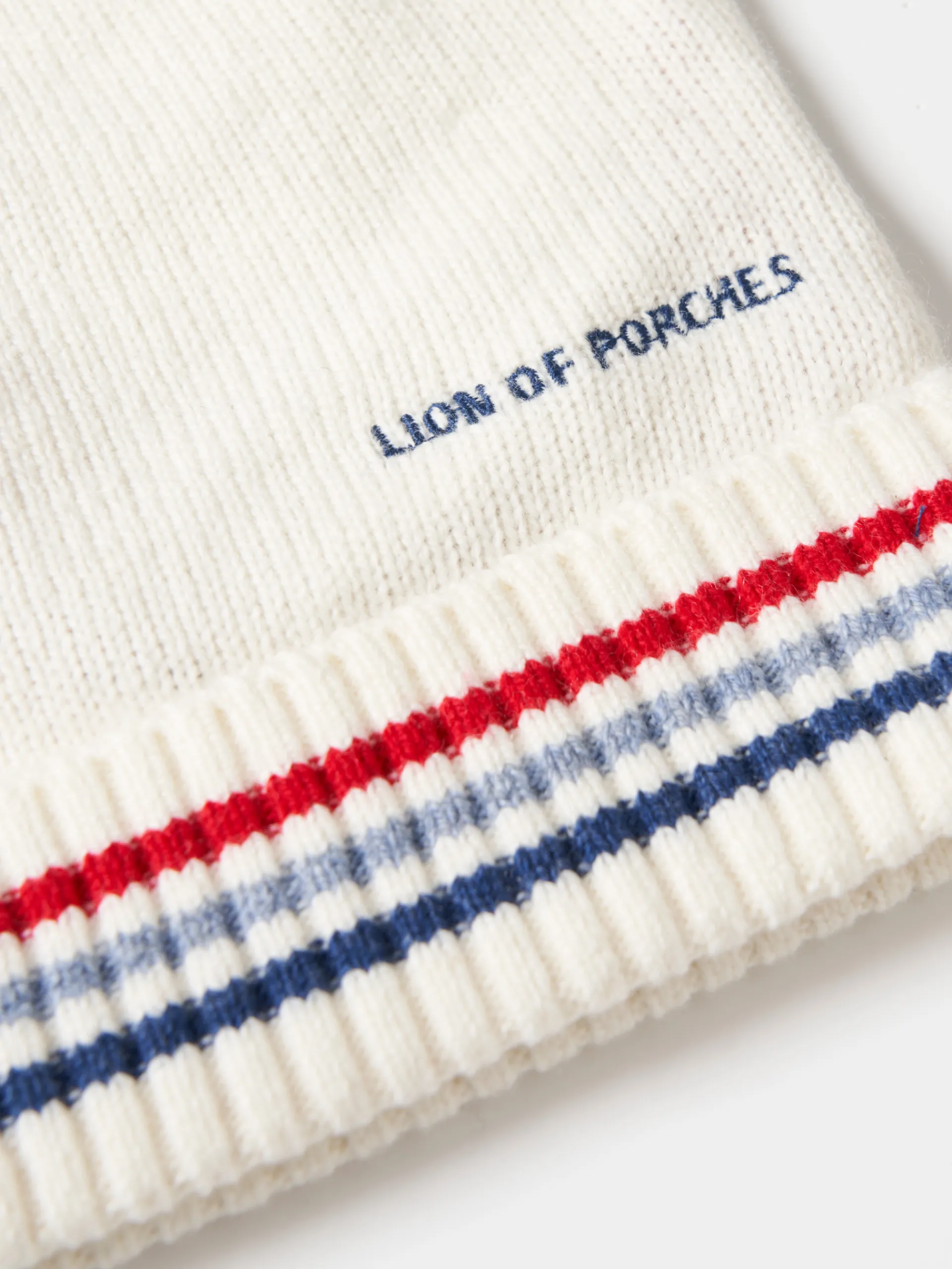 Flash Sale LION OF PORCHES Gorro com pompom 002 Cru