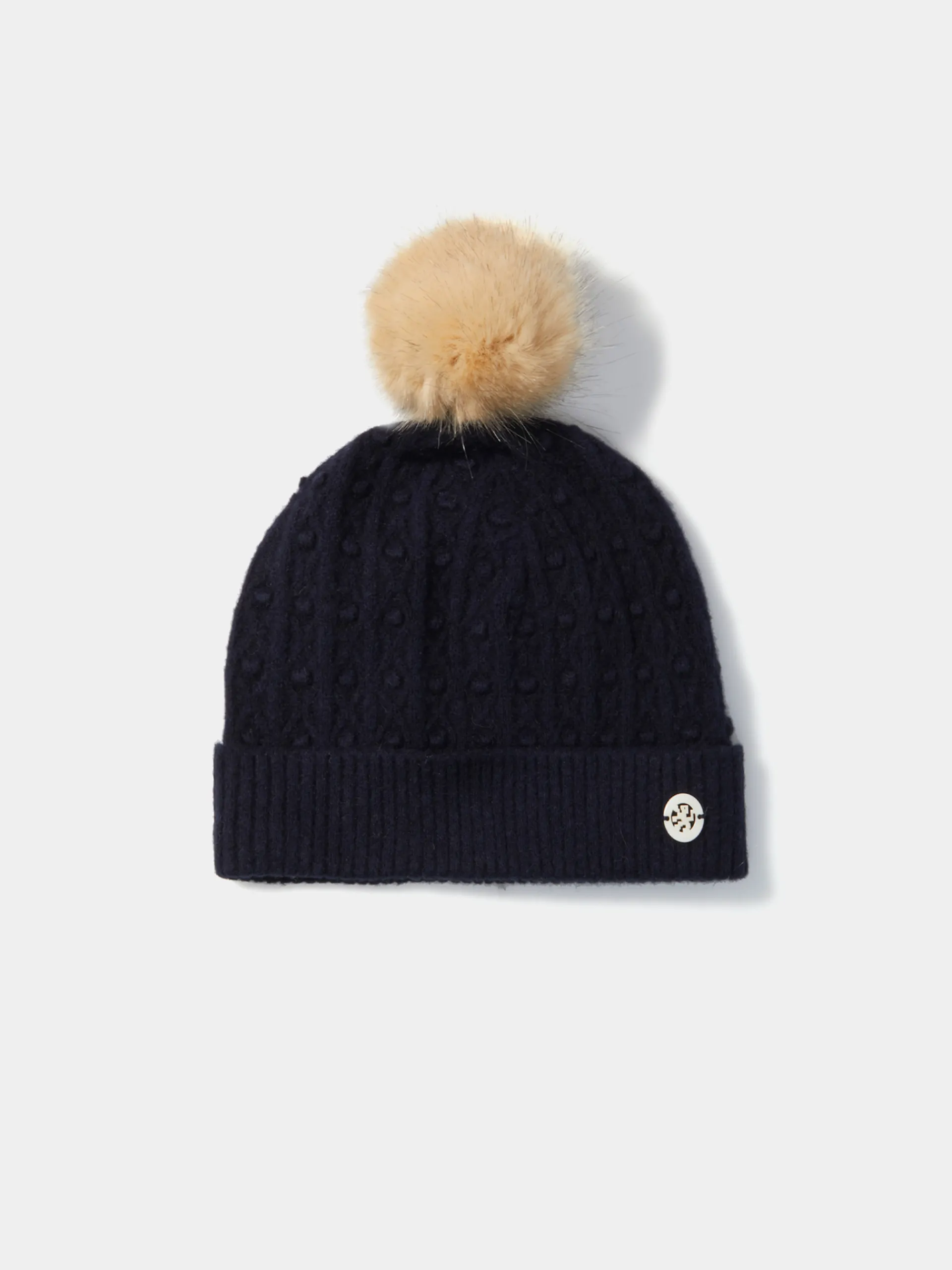 Clearance LION OF PORCHES Gorro em malha tricotada com pompom 599 Marinho