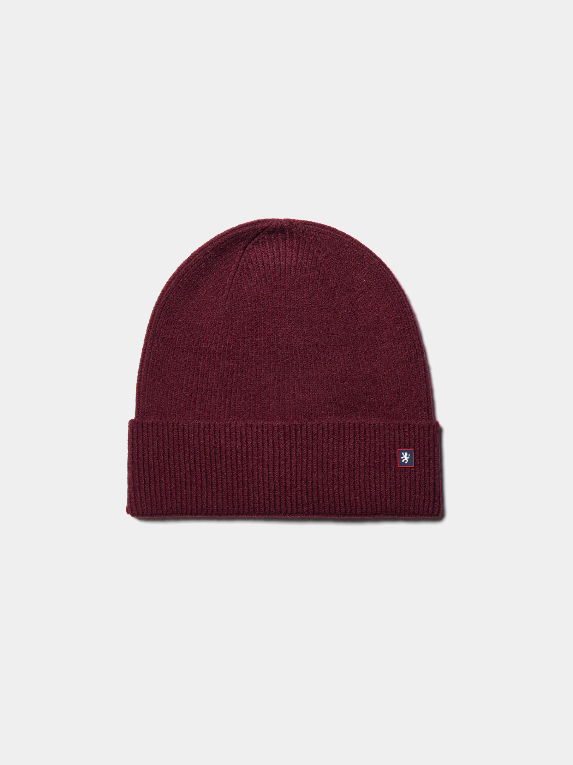 Shop LION OF PORCHES Gorro malha canelada 390 Bordeaux