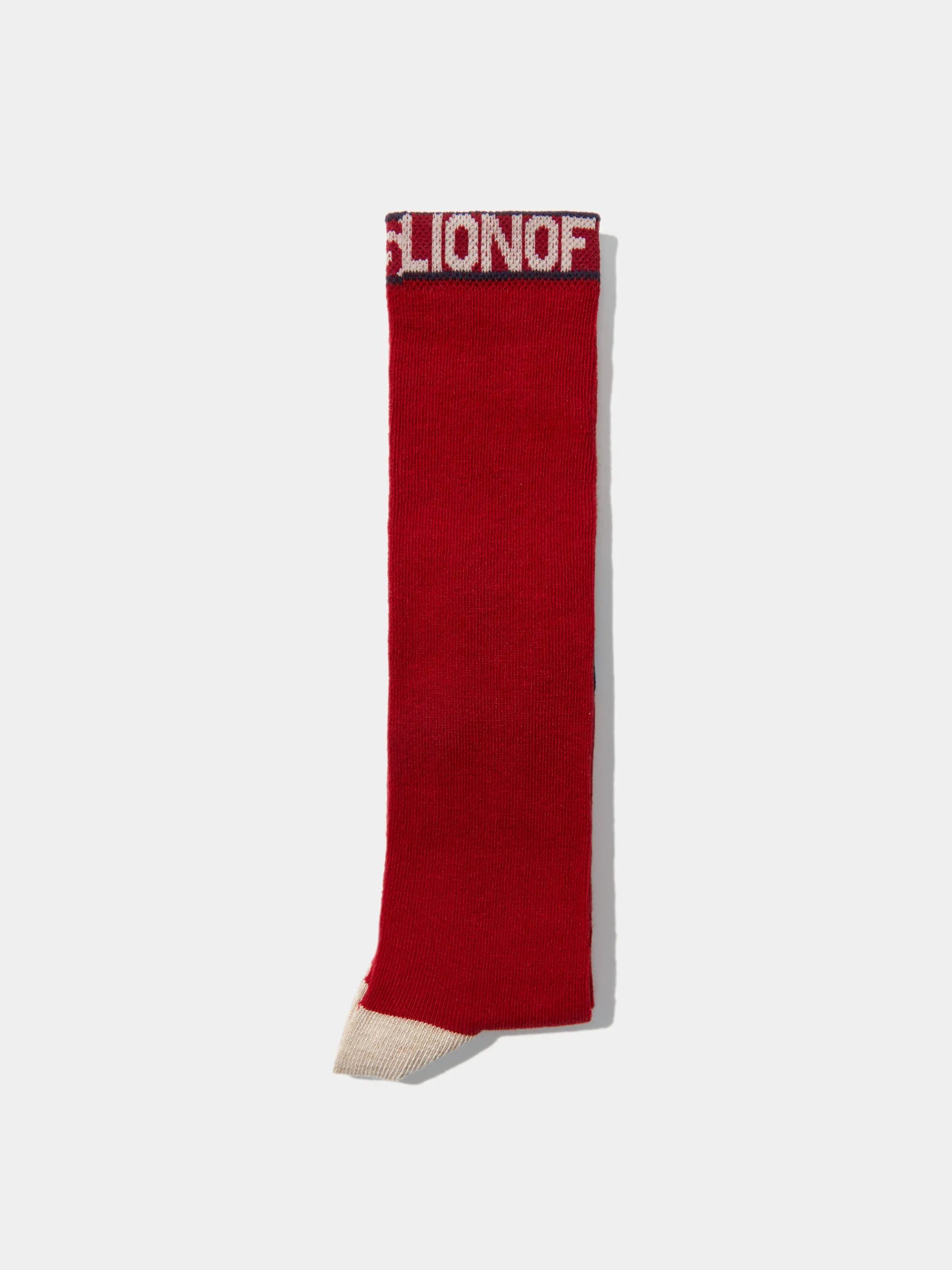 Cheap LION OF PORCHES Meias altas com lettering 365 Vermelho