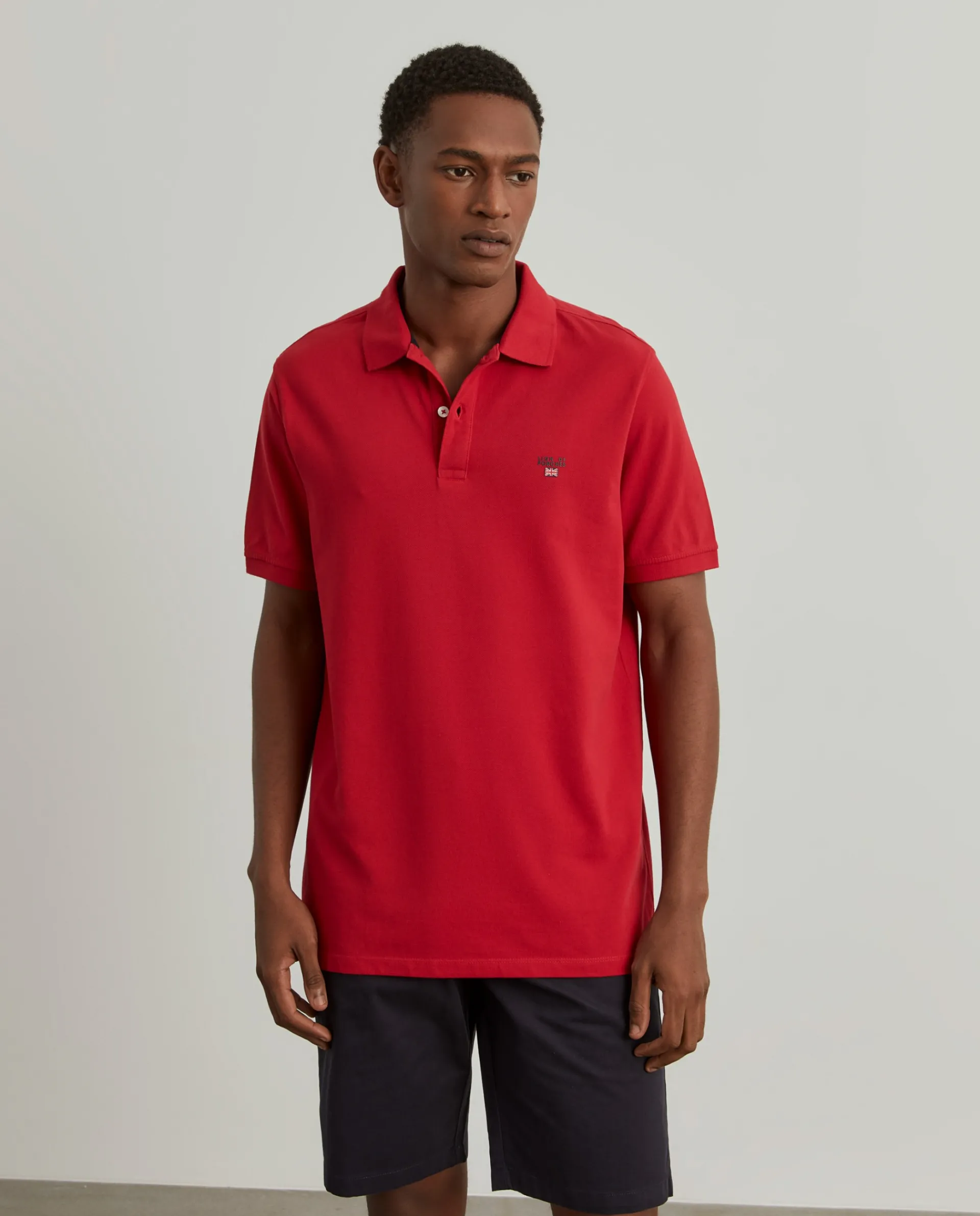 Best Sale LION OF PORCHES Polo clássico regular fit 350 Vermelho