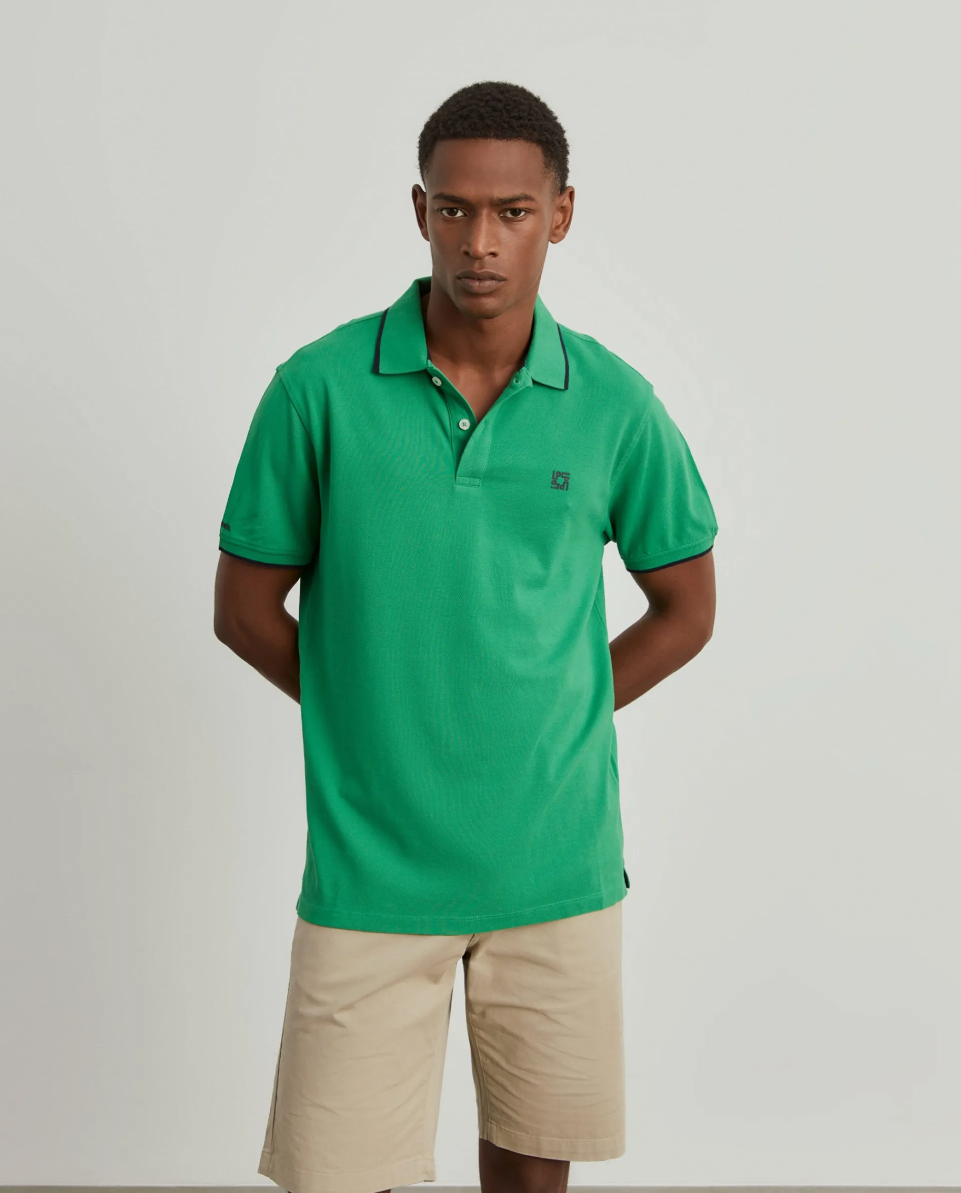 Online LION OF PORCHES Polo piqué em algodão 745 Verde Bandeira