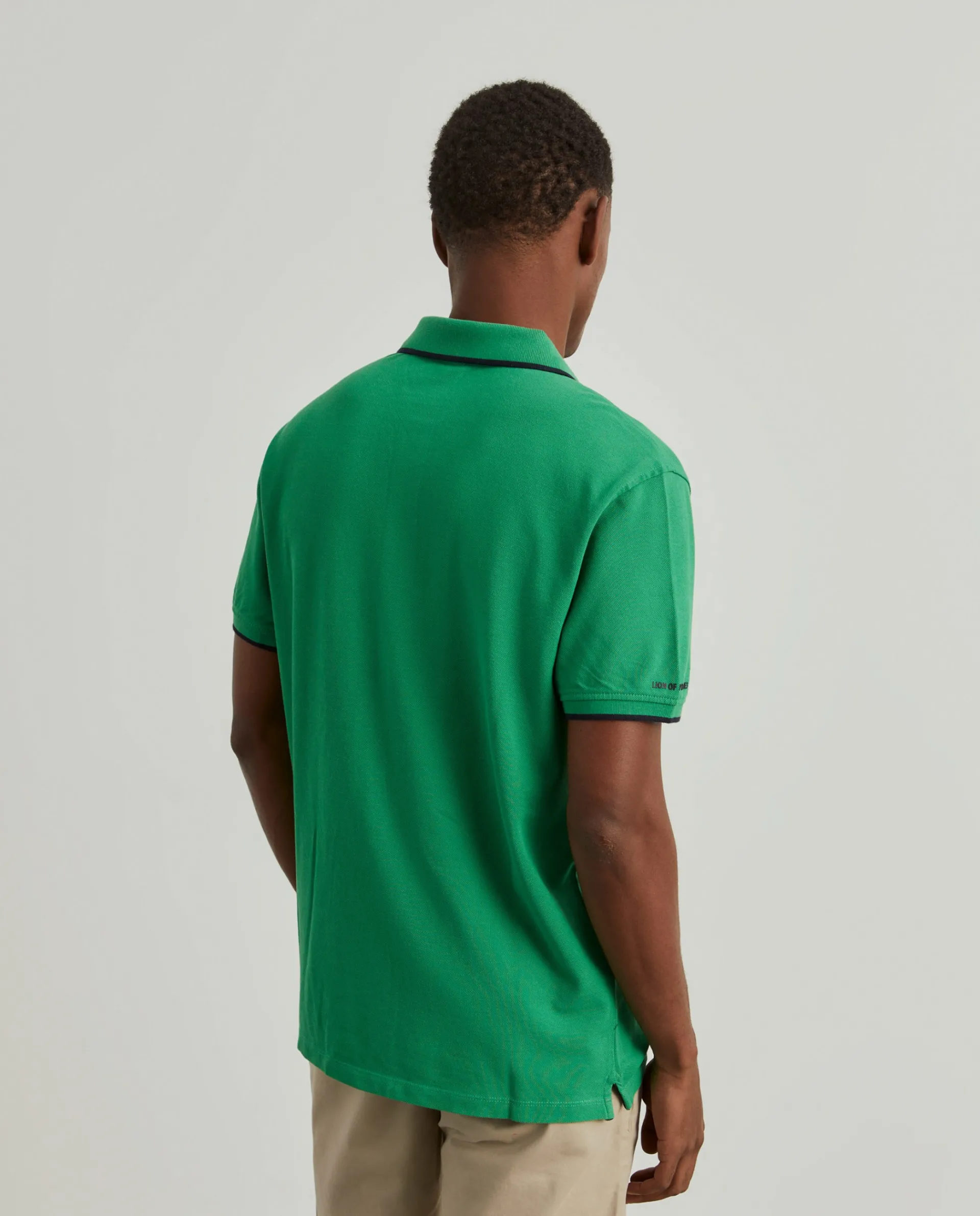 Online LION OF PORCHES Polo piqué em algodão 745 Verde Bandeira