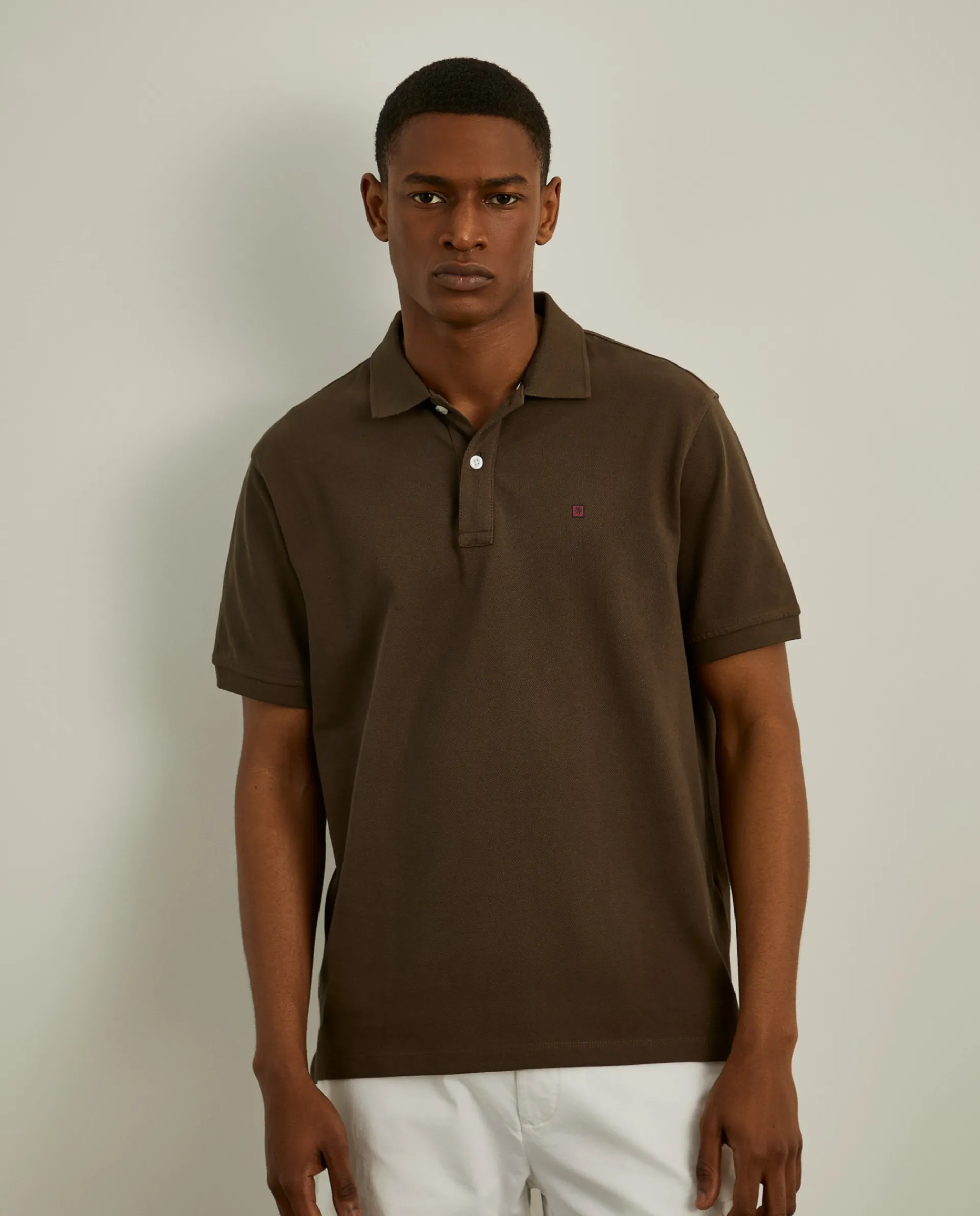 Online LION OF PORCHES Polo piqué regular fit 850 Castanho Médio