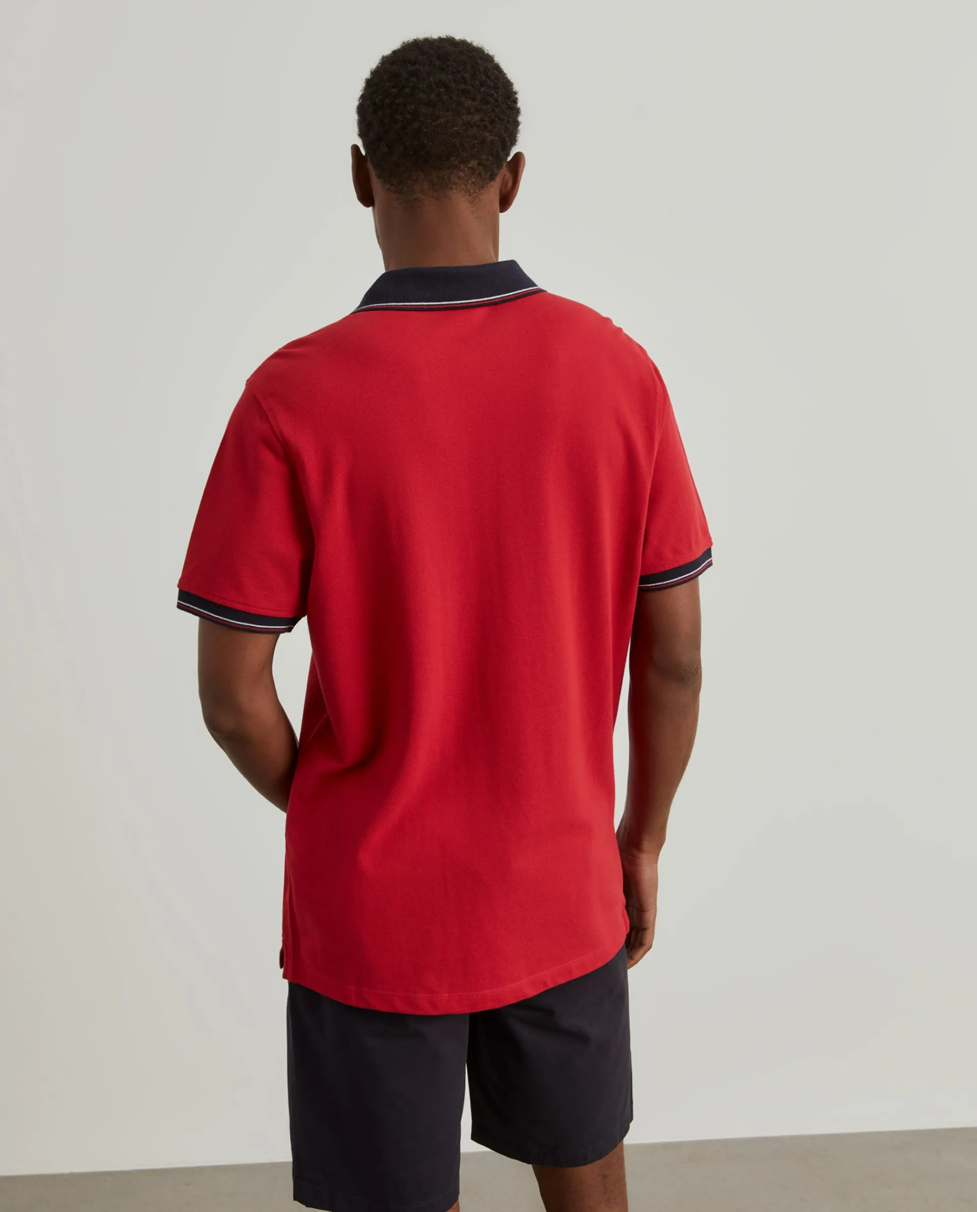 Outlet LION OF PORCHES Polo piqué regular fit 350 Vermelho