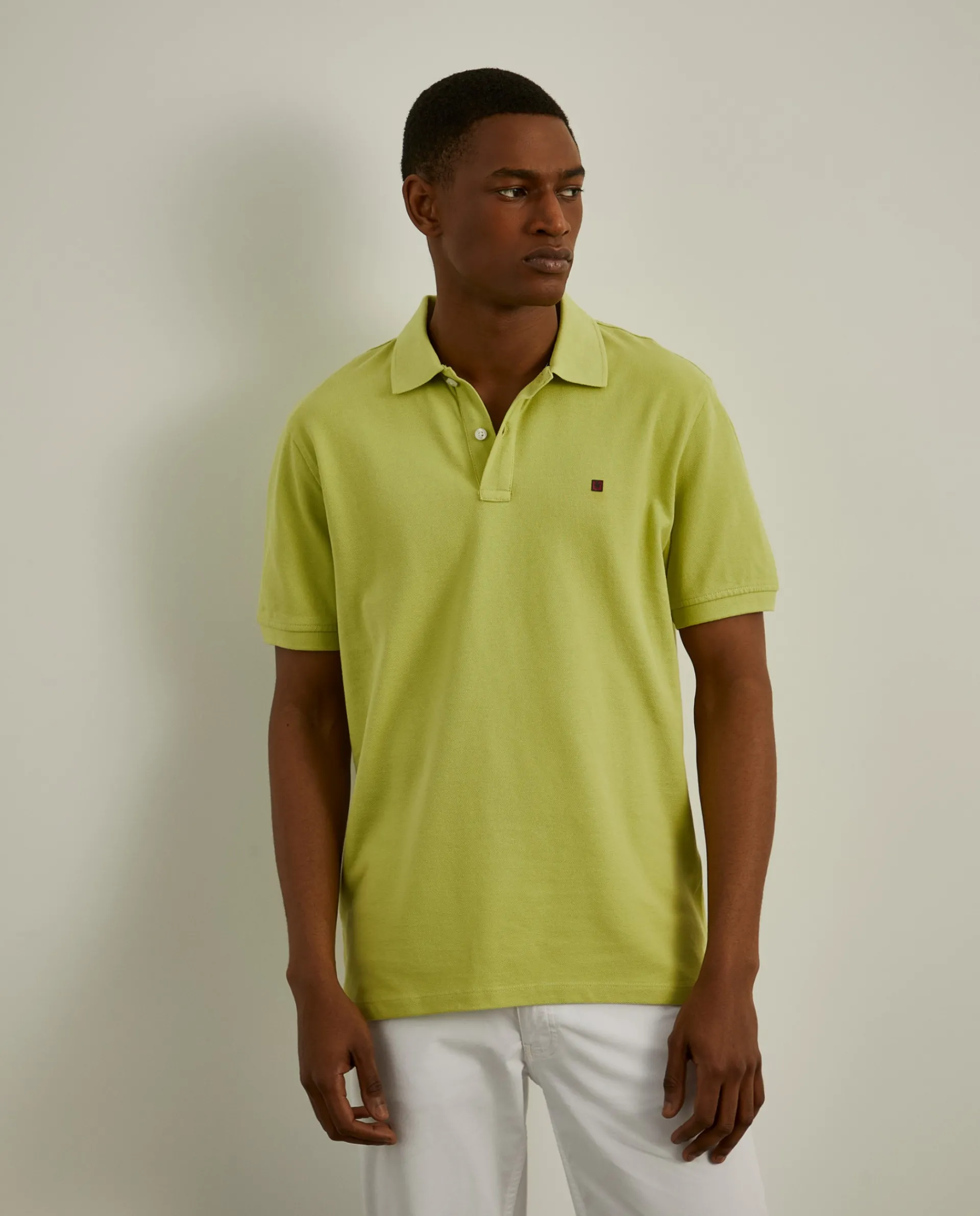 Best Sale LION OF PORCHES Polo piqué regular fit 667 Verde Alface