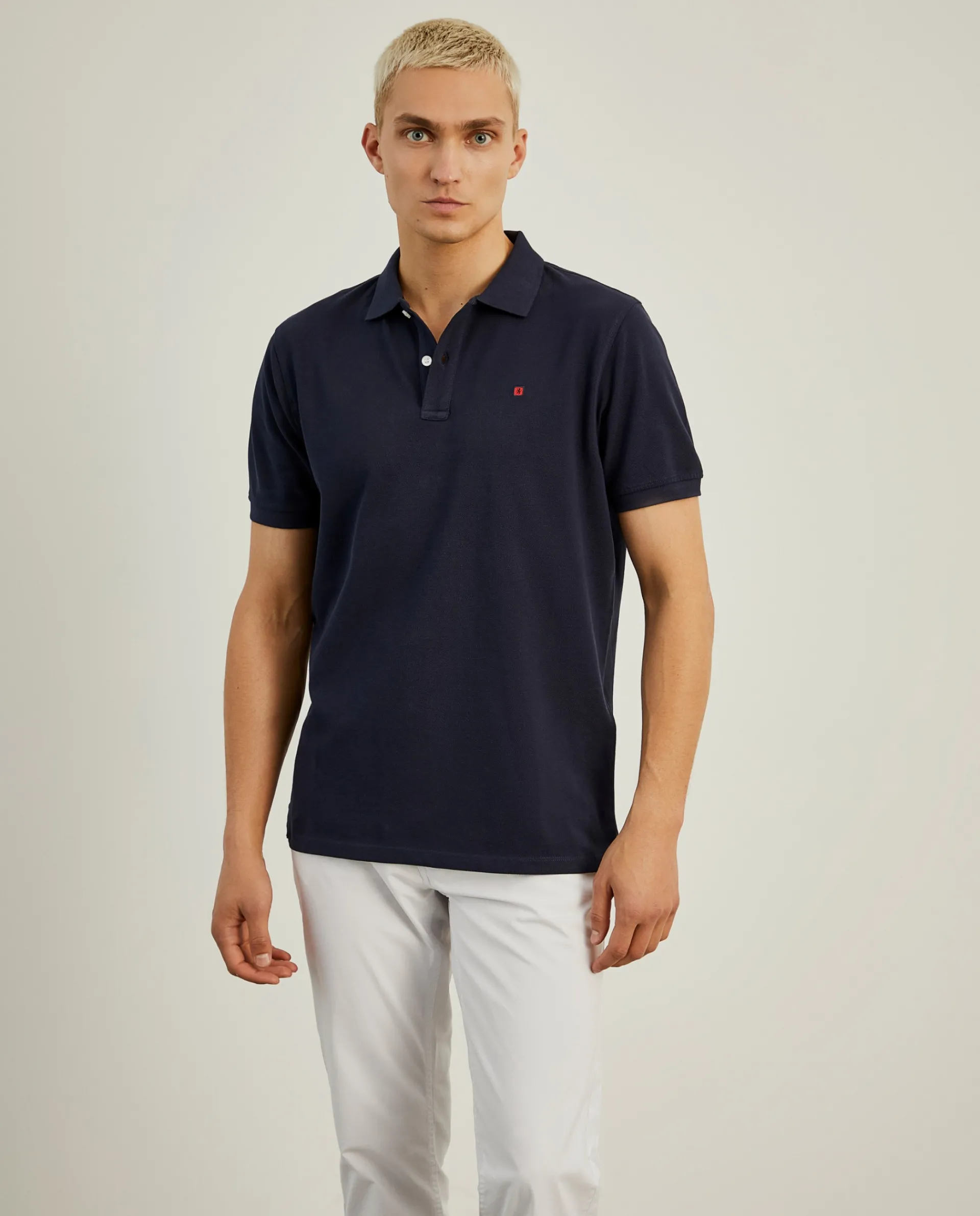 Flash Sale LION OF PORCHES Polo piqué regular fit em algodão 599 Marinho