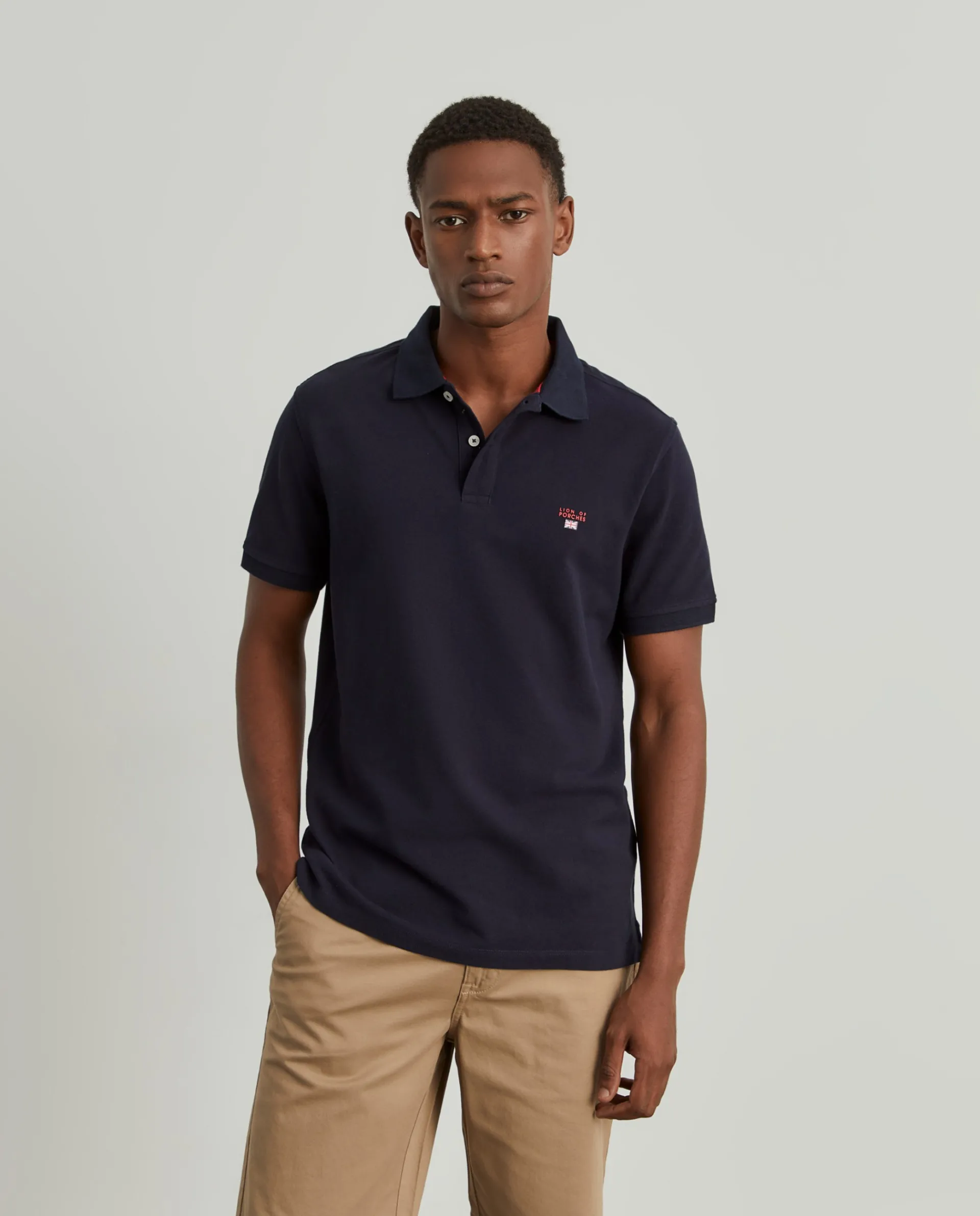 Cheap LION OF PORCHES Polo slim fit 599 Marinho