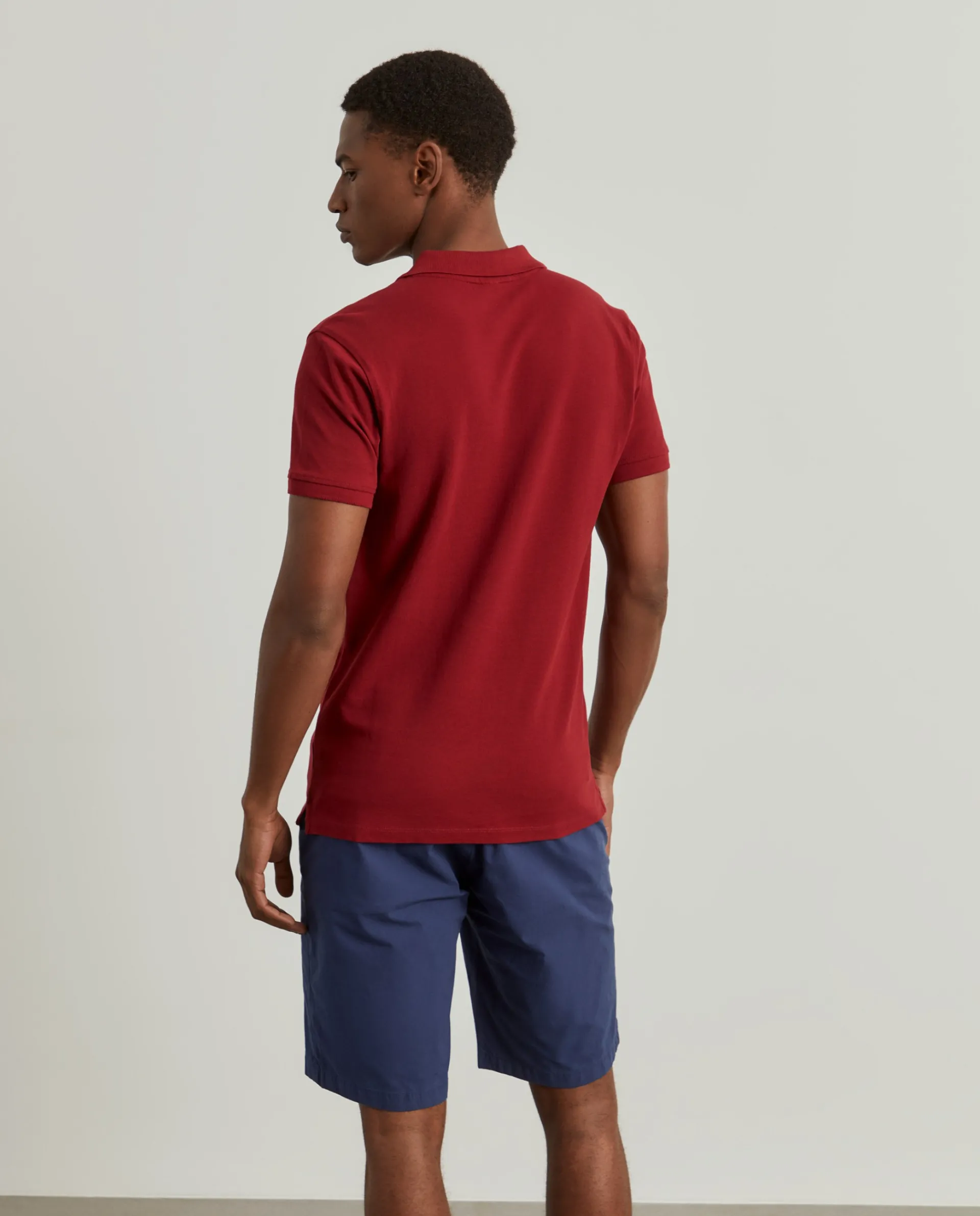 Cheap LION OF PORCHES Polo slim fit 100% algodão 360 Vermelho