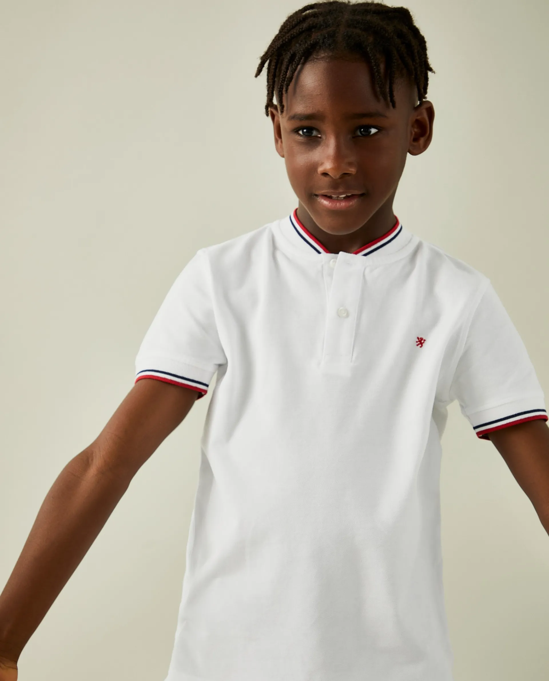 Cheap LION OF PORCHES Polo slim fit em algodão 001 Branco