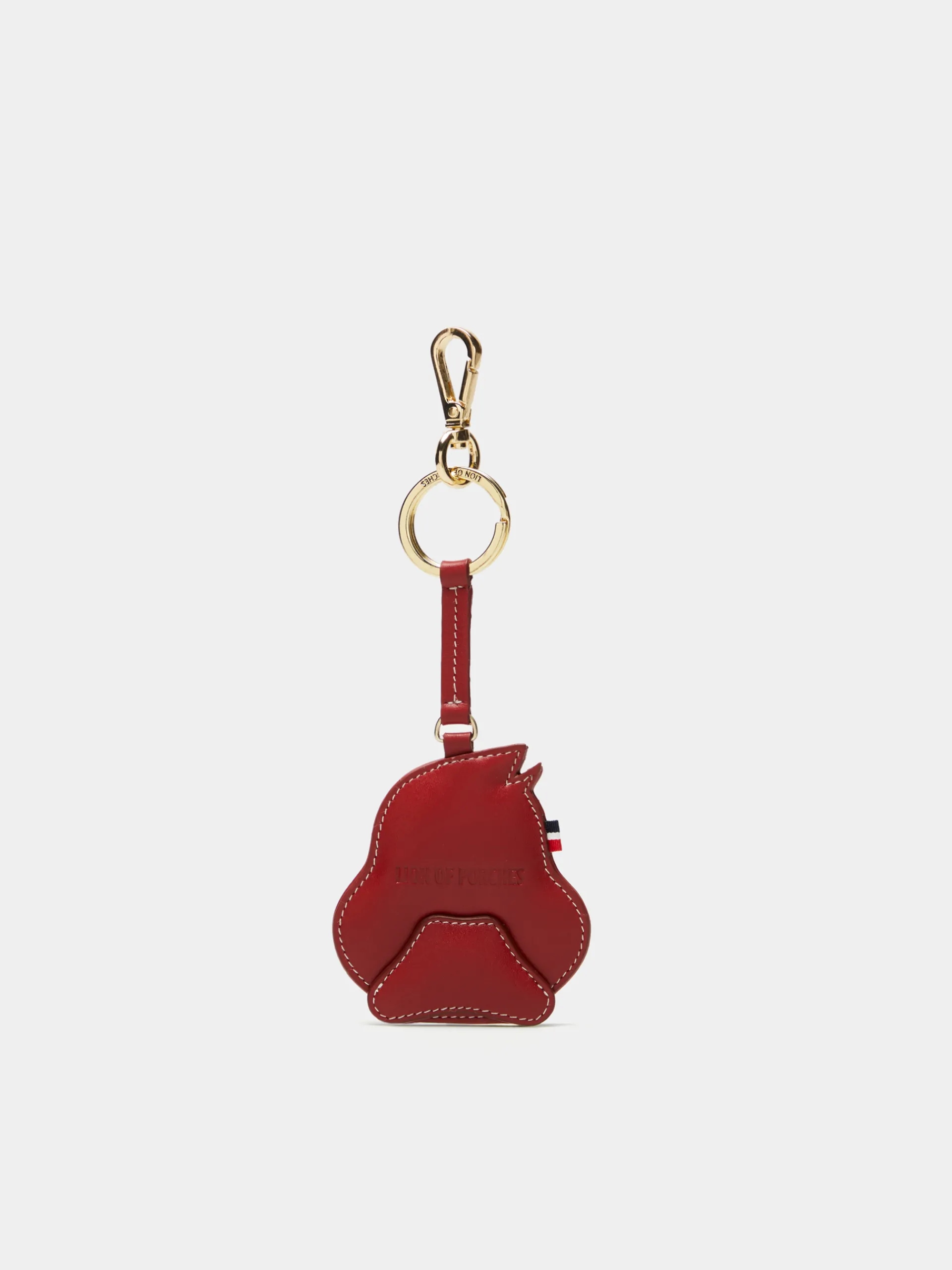 Shop LION OF PORCHES Porta-chaves pato 100% pele 350 Vermelho