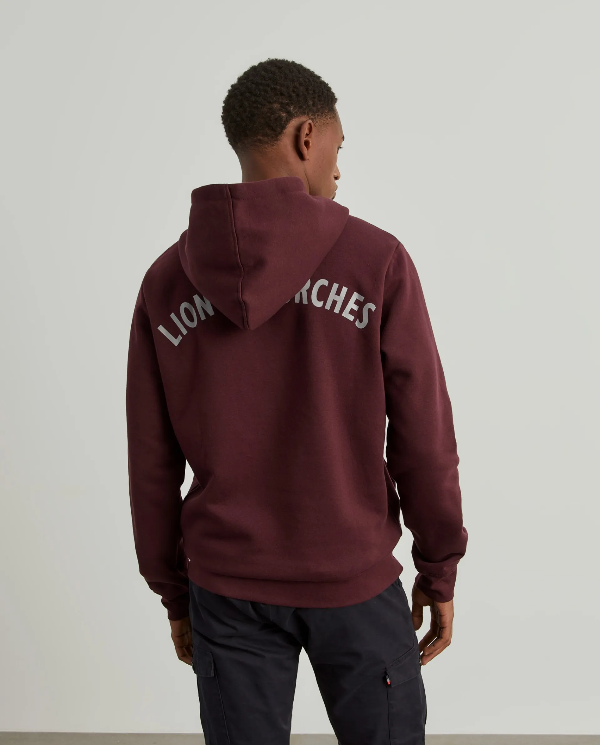 Online LION OF PORCHES Sweater com capuz ajustável 399 Bordeaux Escuro