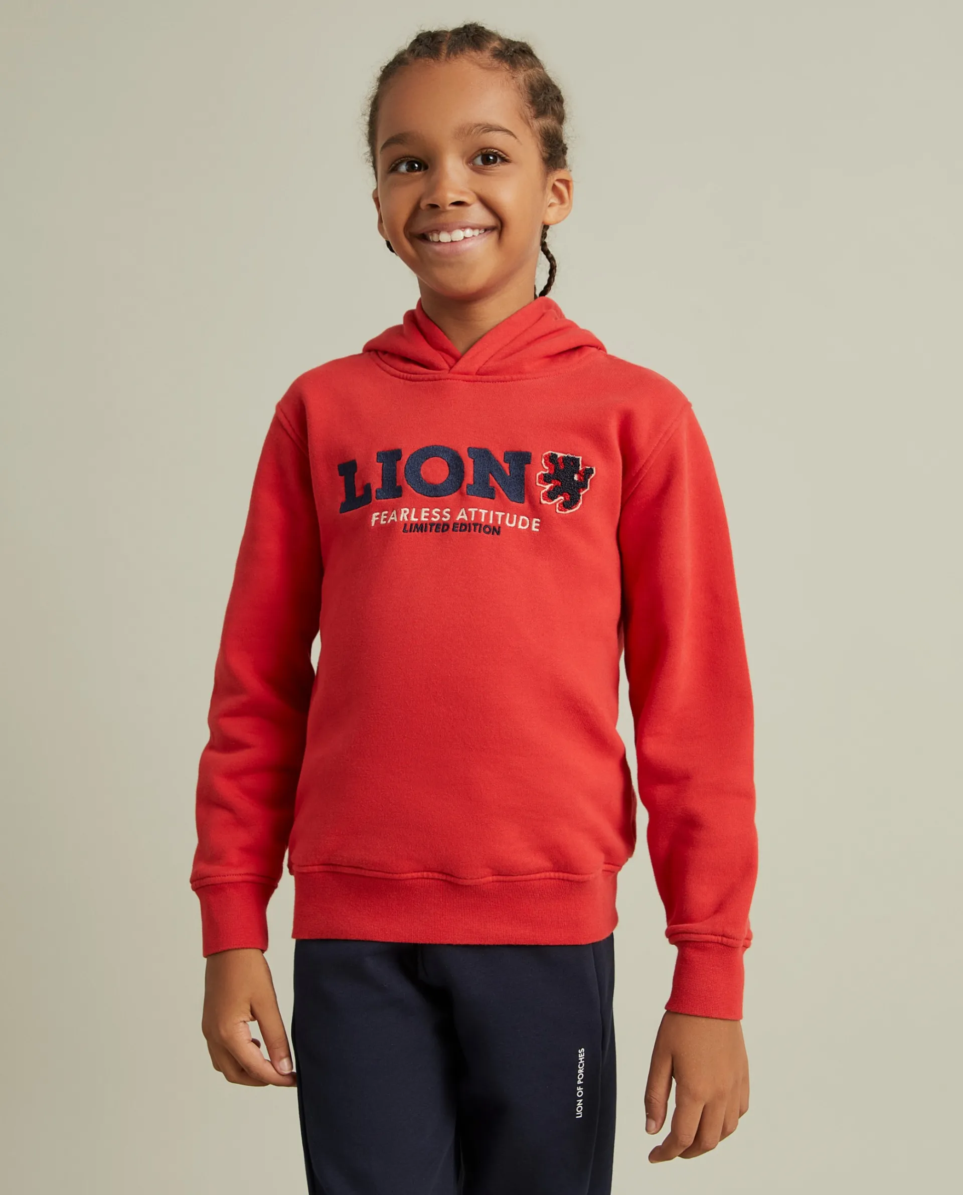 Store LION OF PORCHES Sweater de algodão com capuz 350 Vermelho