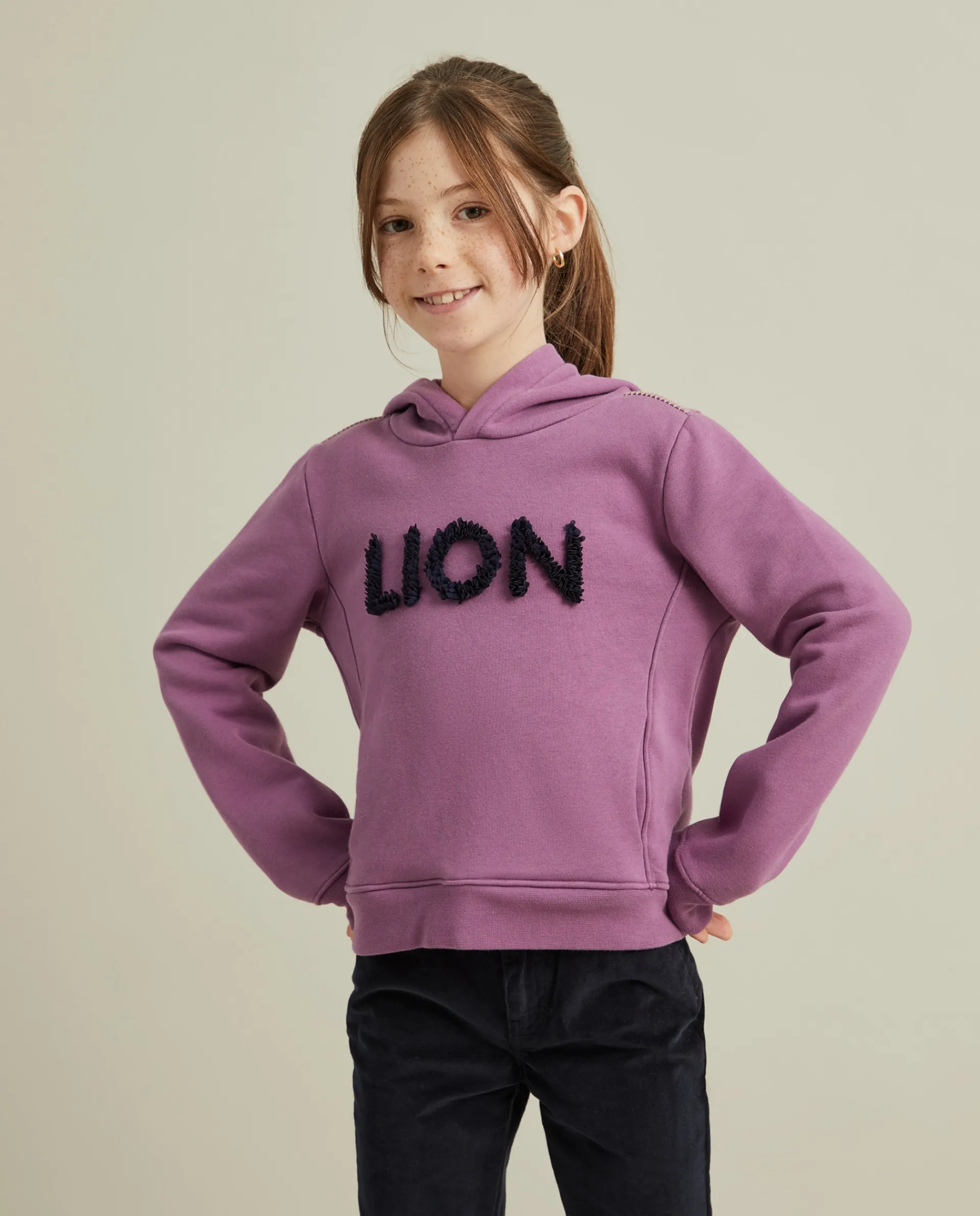 Store LION OF PORCHES Sweater Lion com capuz 467 Rosa Vellho