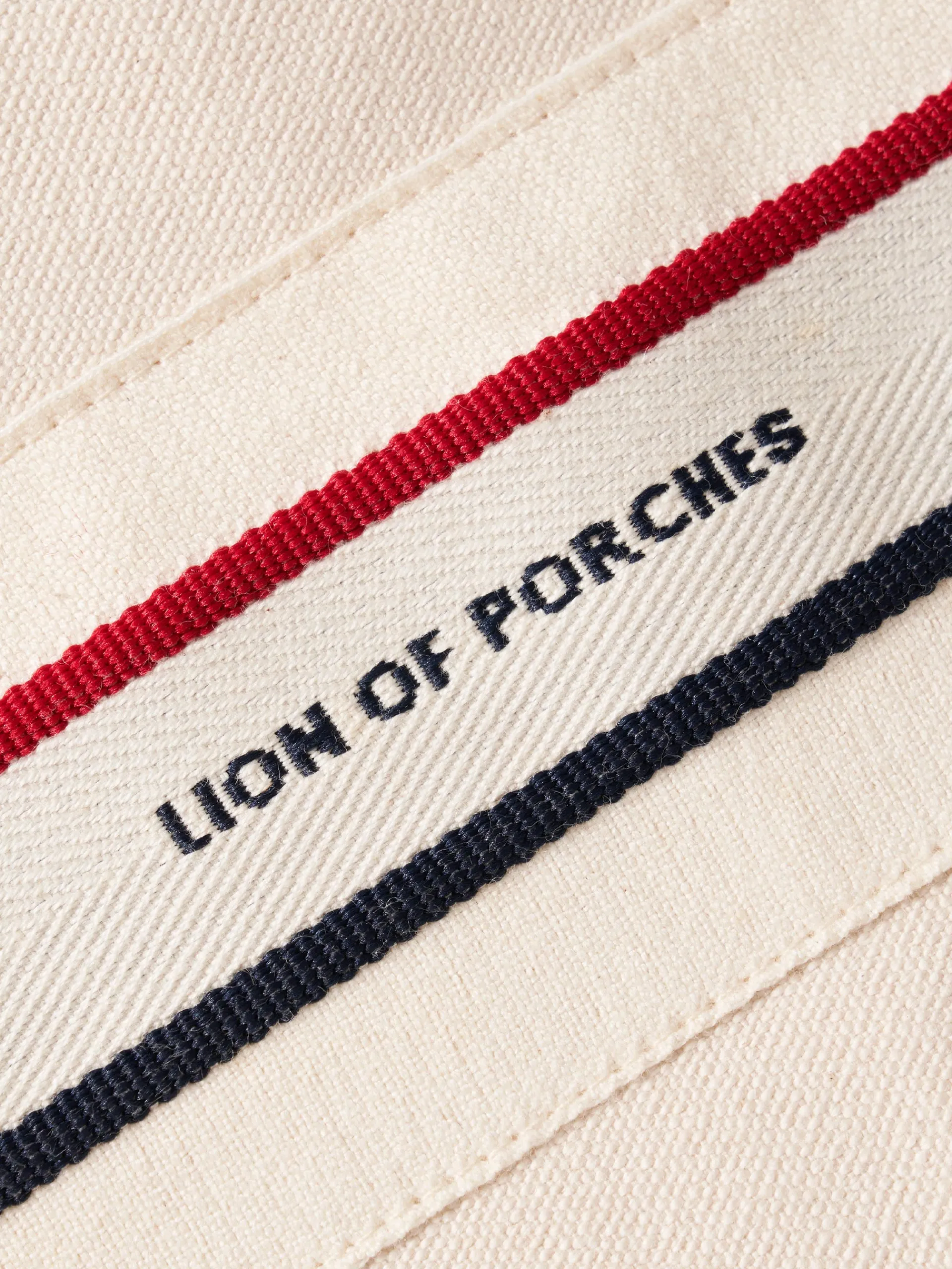 Best Sale LION OF PORCHES Tote bag em canvas 002 Cru